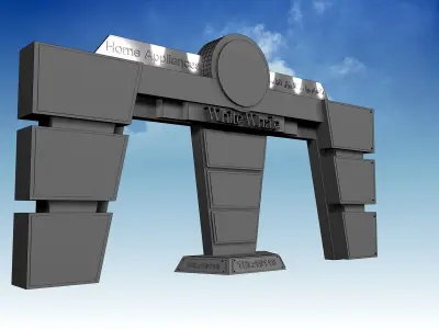 Fair Gate exhibition Event a384b 3D model