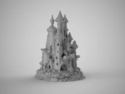 Aquarium Castle 3D print model