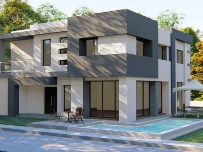 House modern design in pakistan 3D model