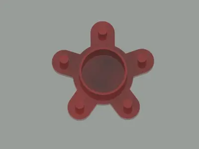 5x108 Wheel balancing jig 3D print model