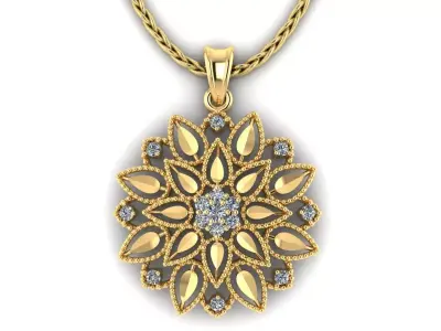 Flower Pendant  3D print model