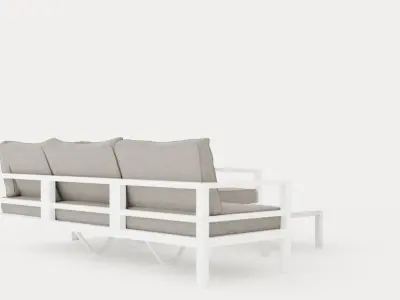 Leone sofa group Low-poly 3D model