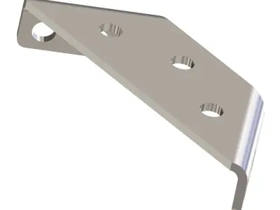 Trapezoid Angle Bracket 3D print model