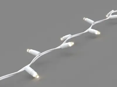 Christmas Lights String 3D model