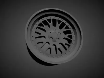 Stuttgart ST5 scalable and Printable rim 3D print model