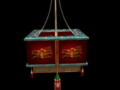 Chinese red lantertn 3D model
