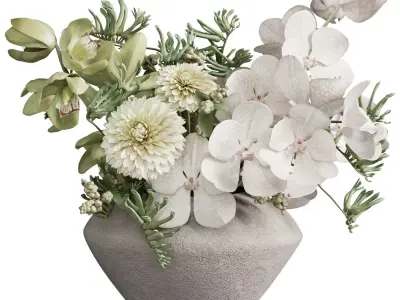 Flower In Vase 125 3D model