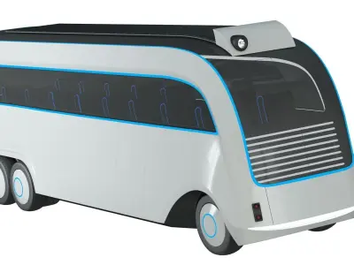 Futuristic Concept Bus 3D model
