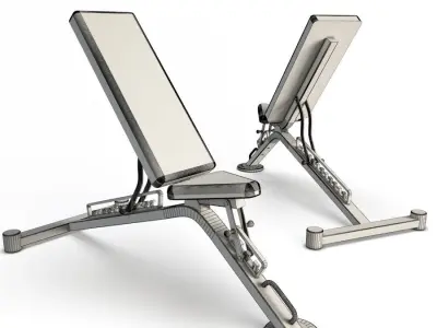 Gym Fully Adjustable Bench 3D model