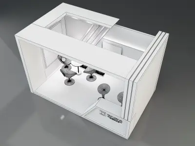 Booth Exhibition Stand a170  3D model