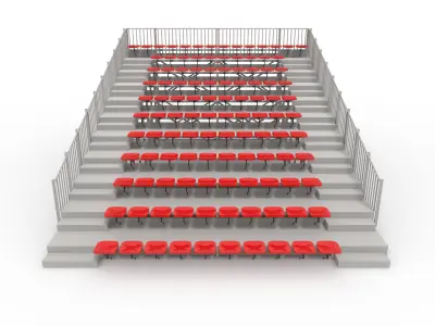 Bleachers 24 3D model