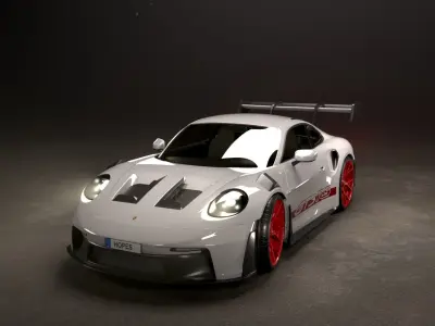 Porsche 911 GT3 RS 992 2023 3D model  3D model