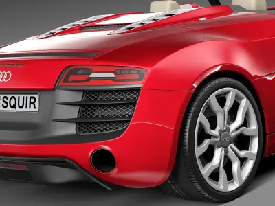Audi R8 Spyder V10 2014 3D model