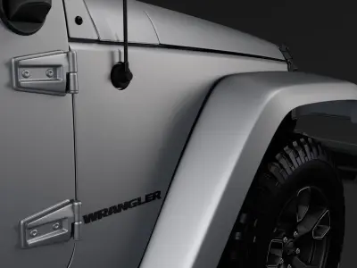 Jeep Wrangler Smoky Mountain JK 2017 3D model