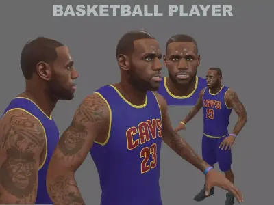 Basketball Player Free 3D model