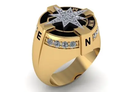 Compas  Ring  3D print model