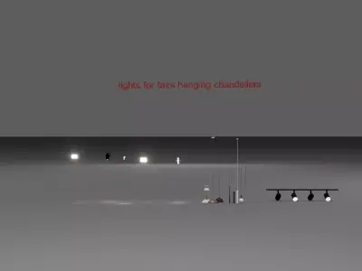 3D Furniture Pack for Fair and Exhibition Stands Low-poly 3D model