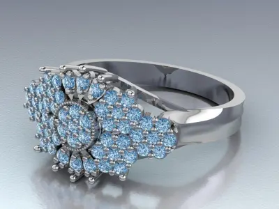 wedding ring 3D print model