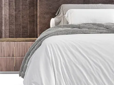 Eva Modern Bed 3D model