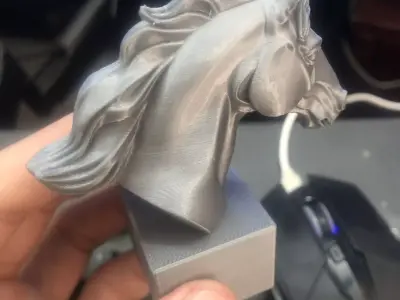 horse head sculpture 3D print model
