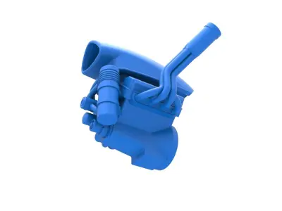 Engine of Uphill Sand Racing Dragster Version 4 Scale 1 to 25 3D print model