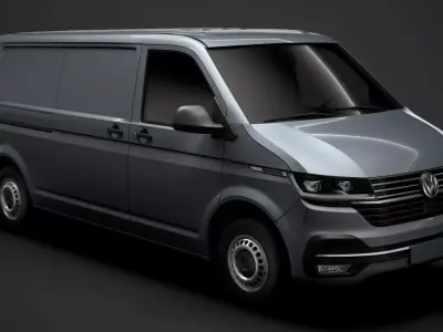 Volkswagen Transporter Van L2H1 T61 2020 3D model