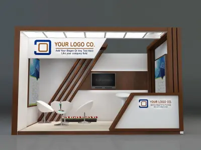 Booth Exhibition Stand a170  3D model