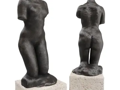 Rodin woman torso 3D model