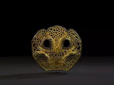 Mask Voronoi 3D print model