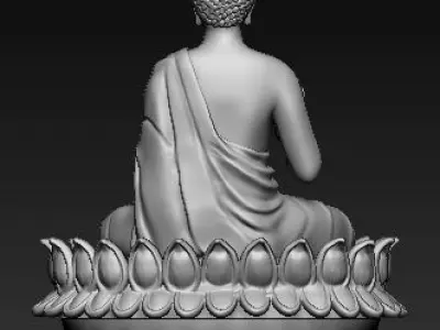 Buddha idol 3D Printable Model  2 3D print model