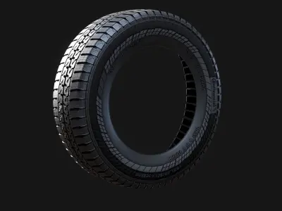 Continental VanContact 4Season  Tire for Vehicles  Low-poly 3D model