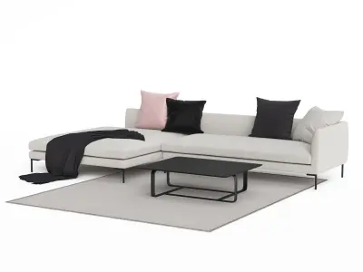 BLADE Sofa Low-poly 3D model