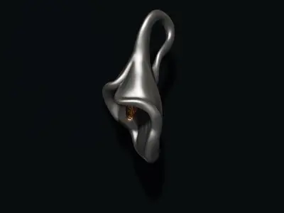 Calla Lily pendant 3D print model