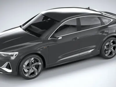Audi e-tron S sportback 2021 3D model