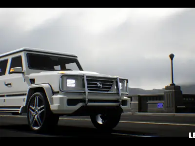 SUV 01 Driveable Animated Realistic Low-poly 3D model