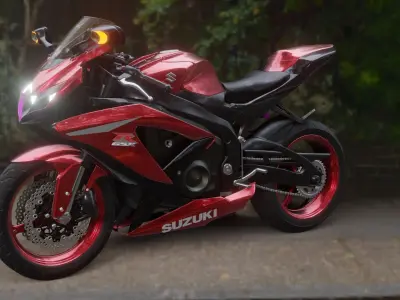 suzuki gsx 750 Bike Free 3D model