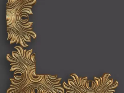 Architectural Ornaments - 5 Corners Pack 4 3D model
