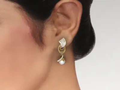 Lock for Earrings  3D print model