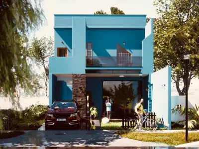 Revit Minimalist  House design 3D model