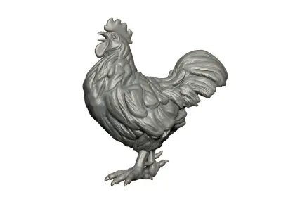 hen sculpture  3D print model