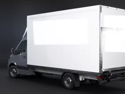 Generic Tail Lift Box Van 3D model