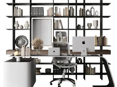 Boss Desk - Office Furniture - workplace 36 3D model