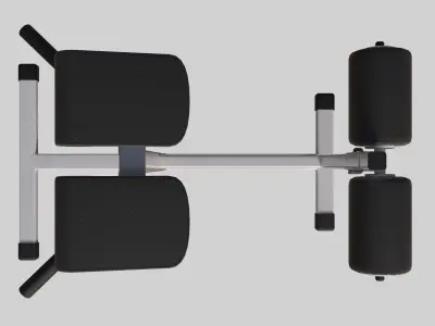 professional bench press 01 3D model