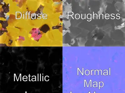 Cheese Puff Toy with Pocket Holes and Felt Mice Low-poly 3D model