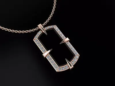 Mans Pendant 3D print model
