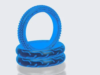 Motorcycle tires Free 3D model