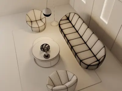 Livingroom Scene 3D model