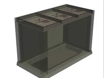 Power cables shaft - 3 covers Free 3D model