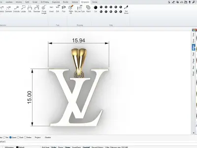 Louis Vuitton Pendant 3D print model