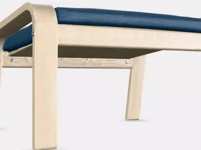 POANG Footstool 27 Low-poly 3D model